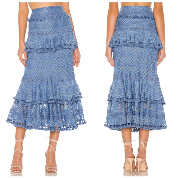 Tularosa Dresses & Skirts - New Tularosa Addie Tassel Midi Skirt
